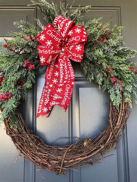 20 Captivating Diy Front Door Design Ideas For Special Christmas To