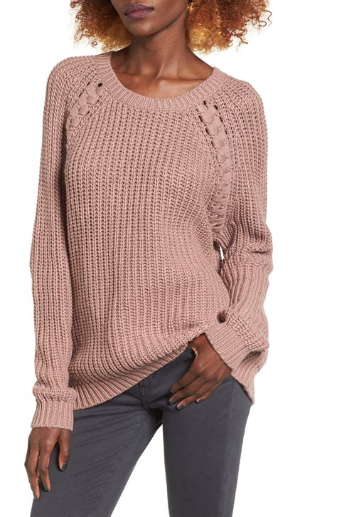 Braided Detail Pullover Sweaters For Women Pullover Wool Blend Sweater