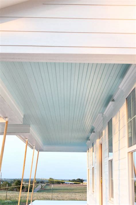 Love Blue Porch Ceilings Is It Worth It To Paint My Vinyl Ceiling Blue
