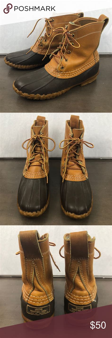 L L Bean Maine Hunting Shoe Duck Boots Vtg Boots Duck Boots Bean Boots