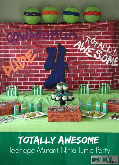 You also can discover lots of matching tips at this website!. Teenage Mutant Ninja Turtle Party Ideas
