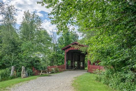 Covered Bridge Rural Vermont Free Photo On Pixabay