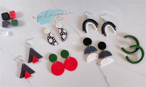 Clay Earrings DIY Kit 6 Earring Kits Etsy