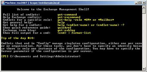 Working With The Exchange Management Shell