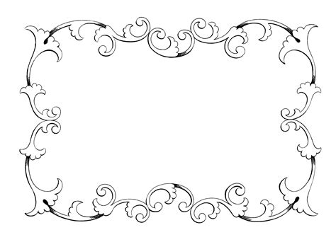 Clip Art Frame Border Freebie Oh So Nifty Vintage Graphics