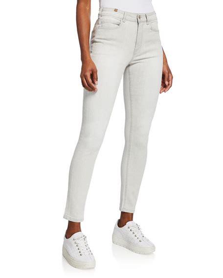 Atelier Notify Bamboo Skinny Mid Rise Jeans Neiman Marcus