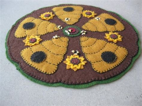 Mail To You Pattern Beehive Penny Rug Instant Download Etsy Penny