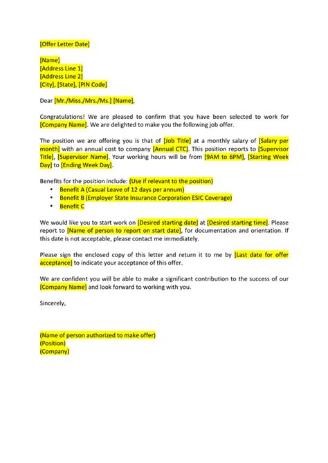 Sample Letters Templates In Word And Pdf Formats Gambaran
