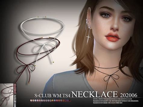 S Club Ts4 Wm Necklace Sims 4 Sims The Sims 4 Download