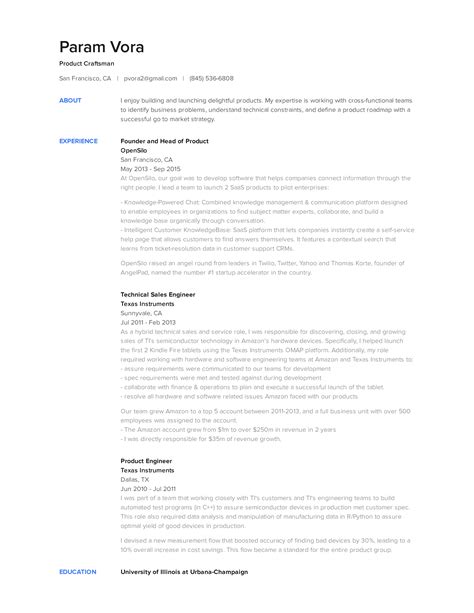 Technical Sales Engineer Resume - How to draft a Technical ...