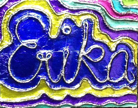 Embossed Foil Name Art K 6 Artk 6 Art