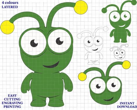 Cricut Cutie Bug SVG PNG Layered Design Cut File Print Etsy Australia