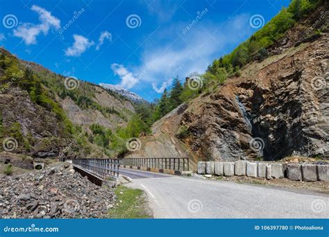 Kutaisi Rioni River Military Road In Mountains Racha Lower Svaneti