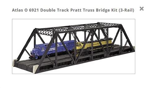 Atlas O Pratt Truss Bridge Kit 6921 Double Track 3 Rail New In The