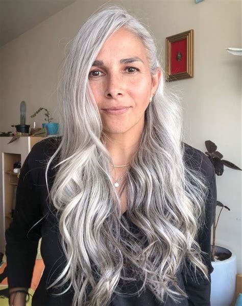 Long White Hair Grey White Hair Silver Grey Hair Grey Hair Color Grey Hair Model Silver