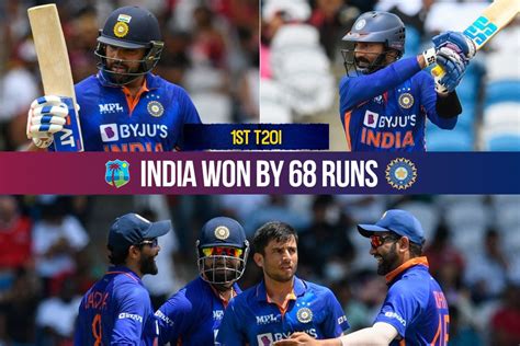 Ind Vs Wi Live All Round India Thrash Windies By 68 Runs To Take 1 0