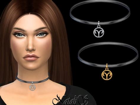 The Sims Resource Aries Pendant Choker By Natalis Sims 4 Downloads