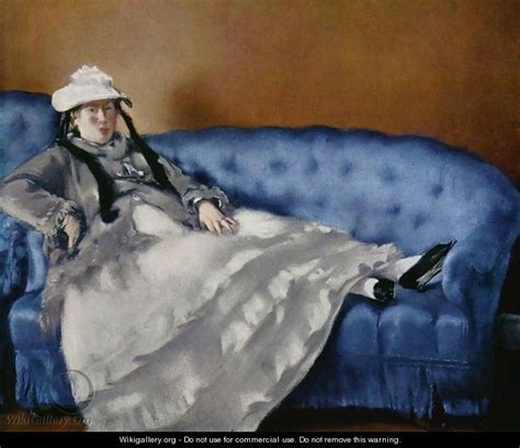 Madame Manet Sur Un Sofa Bleu Édouard Manet Edouard Manet Manet Artist