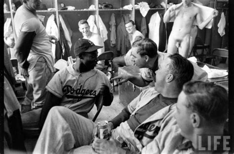 Vintage Locker Room Brooklyn Dodgers Baseball Players Naked In Locker