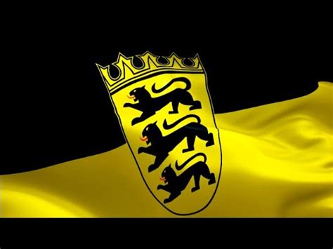 Vídeo em 4k e hd pronto para edição não linear imediata. Baden Wurttemberg flag German State video waving in wind ...
