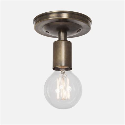 Bare Bulb Ceiling Light Vintage Brass Box Of Squares Kitchen Lighting Fixtures Ceiling