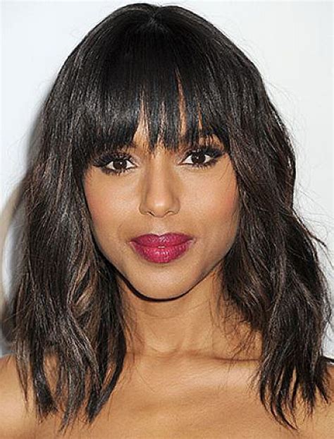 African American Layered Hairstyles With Bangs Hairstyles For Natural