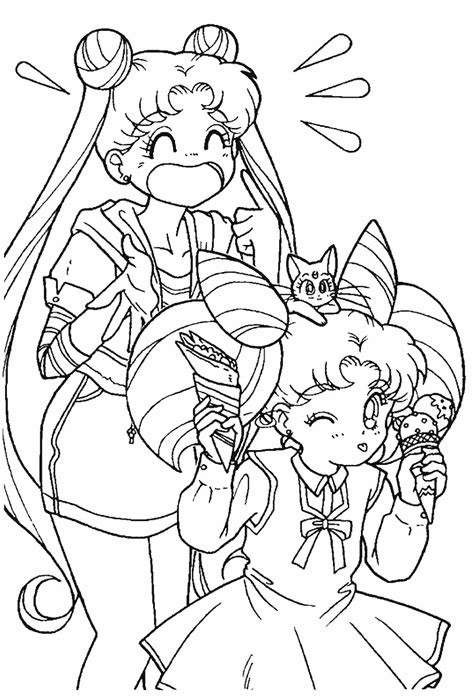 Get Ready To Awakening Sailor Moon Coloring Page Preoccupied With Take