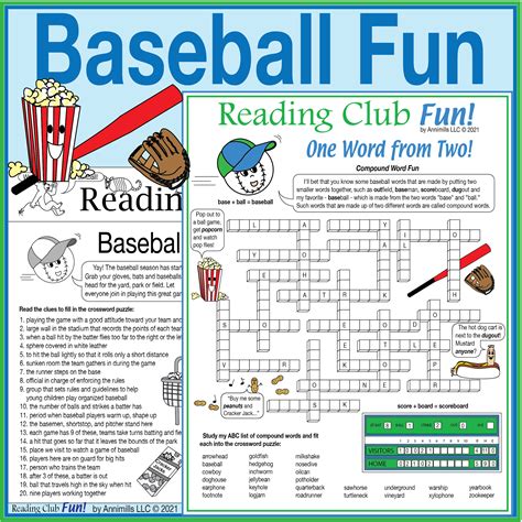Baseball Fun For Everyone Printable Puzzles Set Made By Teachers