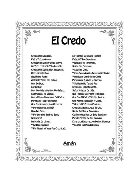 8 Ideas De El Credo Catolico El Credo Catolico El Credo Oracion Del