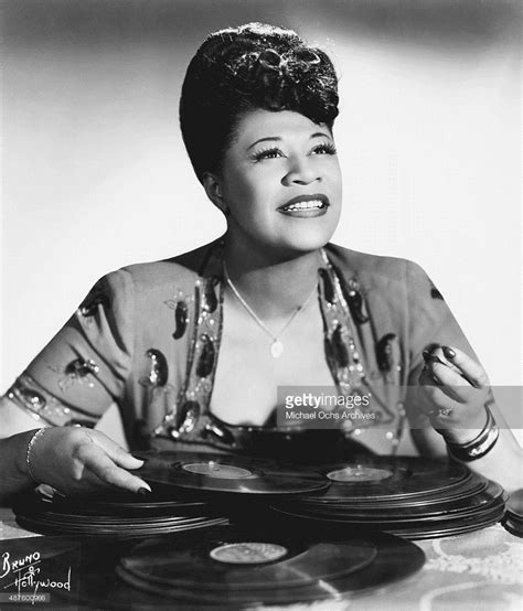 Jazz Singer Ella Fitzgerald Poses For A Portrait Circa 1945 In New