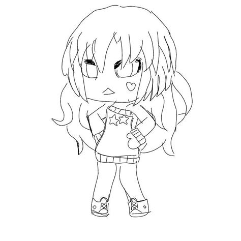 ★ welcome to gacha club ★ what club will you join? Gachalife Lineart Drawing😁 | Gacha-Life Amino