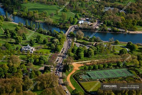 Uk London Aerial View Of Hyde Park And The Serpentine — Travel