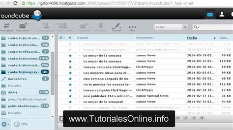 Como Utilizar Los Emails De Roundcube De Webmail Cpanel Youtube