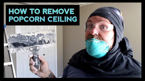 Popcorn belongs in a movie theatre bucket drenched in butter, not on a ceiling. DIY POPCORN CEILING REMOVAL START TO FINISH | SPACE ...