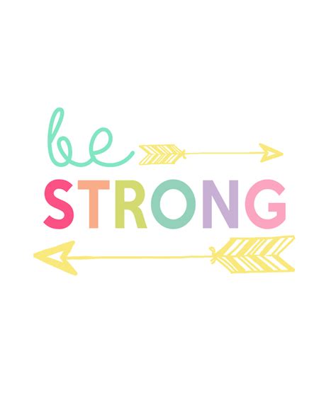 Search images from huge database containing over 1,250,000 drawings. Be Strong Printable | Kids Prints Series Day 1 - The Girl ...