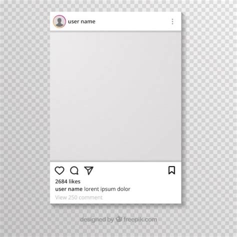 Post De Instagram Con Fondo Transparente Free Vector Freepik