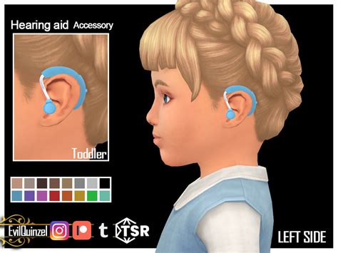 The Sims Resource Hearing Aid Toddler Left Side Accessory