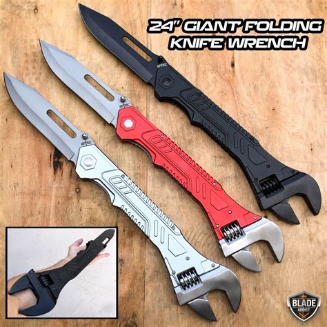 S Tec 24 Giant Multi Tool Wrench Tactical Folding Open Pocket Knife