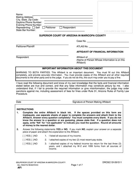 Arizona Divorce Forms Pdf Fill Out And Sign Printable