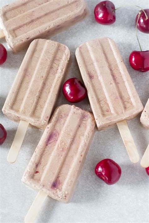 Cherry Vanilla Popsicles Paleo And Vegan