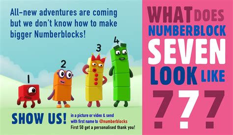 Numberblocks On Twitter How Do We Make Numberblock Seven This Is How