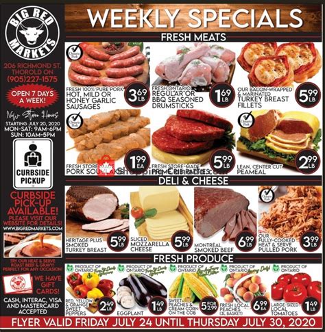 Big Red Markets Canada Flyer Weekly Special Offer July 24 July
