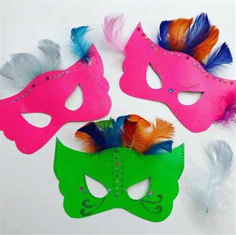 Brazilian Carnival Masks For Kids Crafts