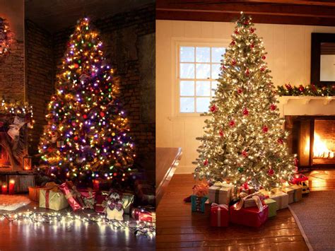 Christmas Tree Decorations With Colored Lights Christmas Eve 2021