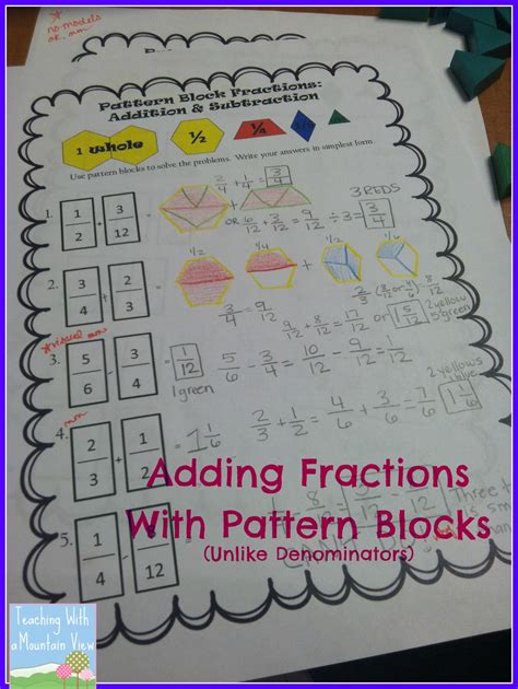 Teaching With A Mountain View Our Latest Fraction Projects