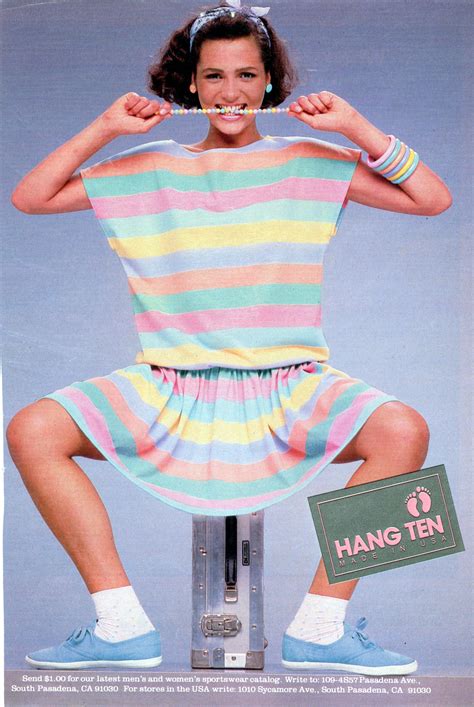 Hang Ten Pastel Dress Seventeen Magazine May 1984 1980s Fashion