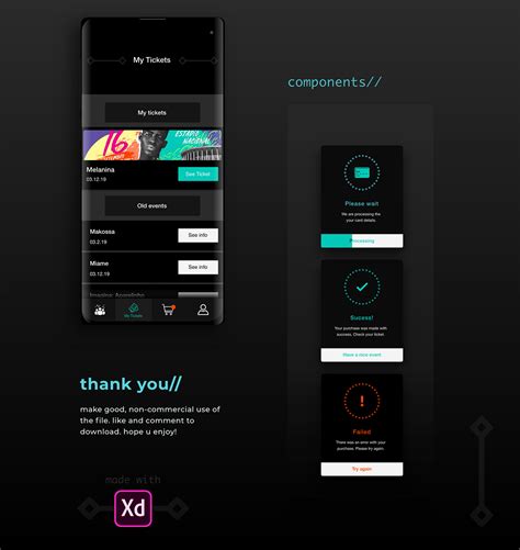 Event It Free Ui Kit And Behance Presentation On Behance
