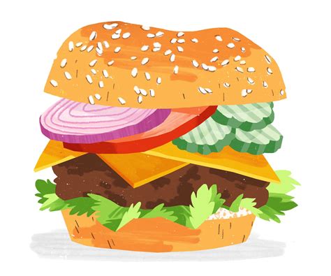 hamburger drawing easy how to draw cute hamburger boconcwasupt