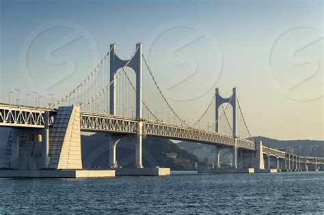 Scenic View Of Busan Gwangandaegyo Bridge Diamond Bridge A