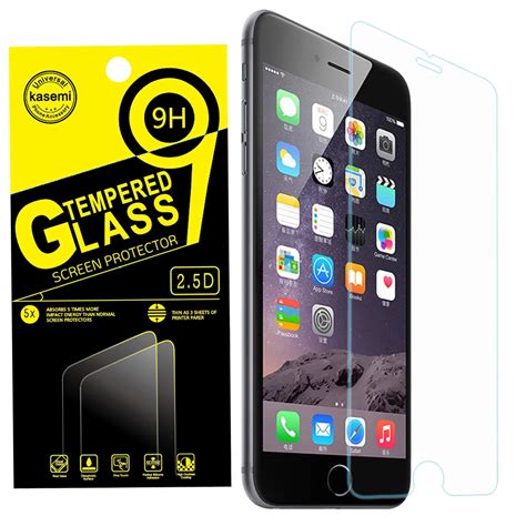 kasemi 9h 0 26mm premium tempered glass screen protector for apple iphone 5 5s se 6 6s plus anti